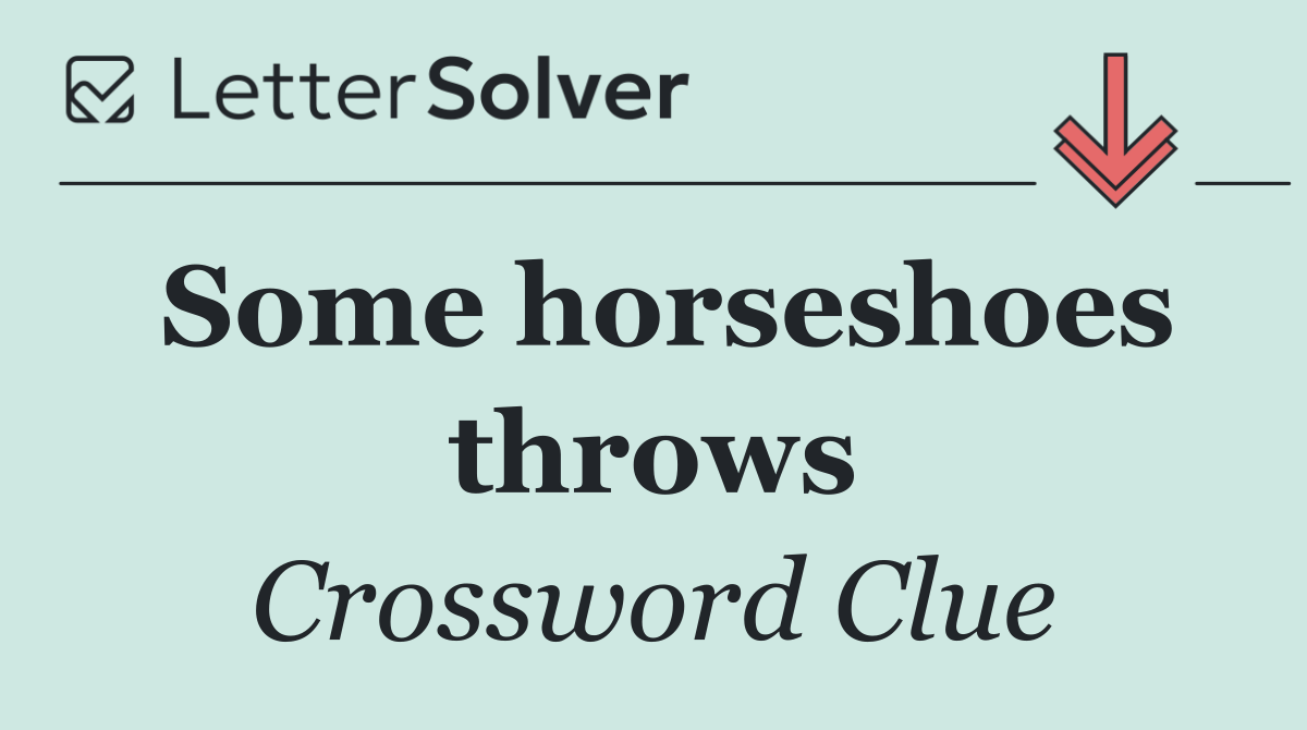 Some horseshoes throws