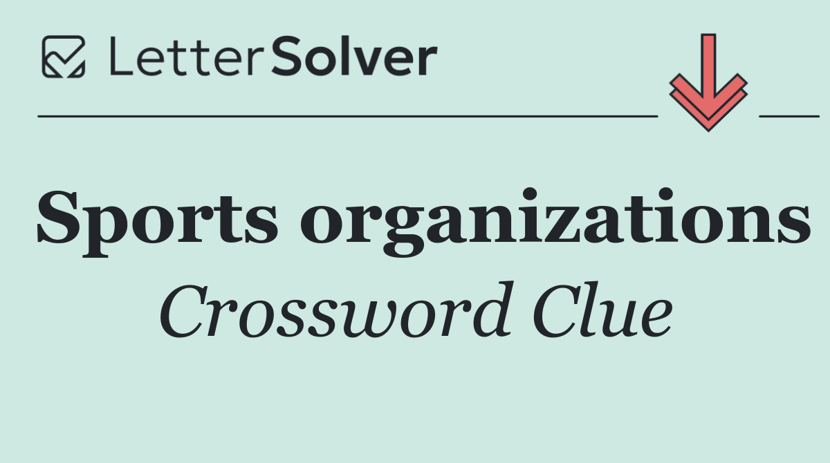 Sports organizations