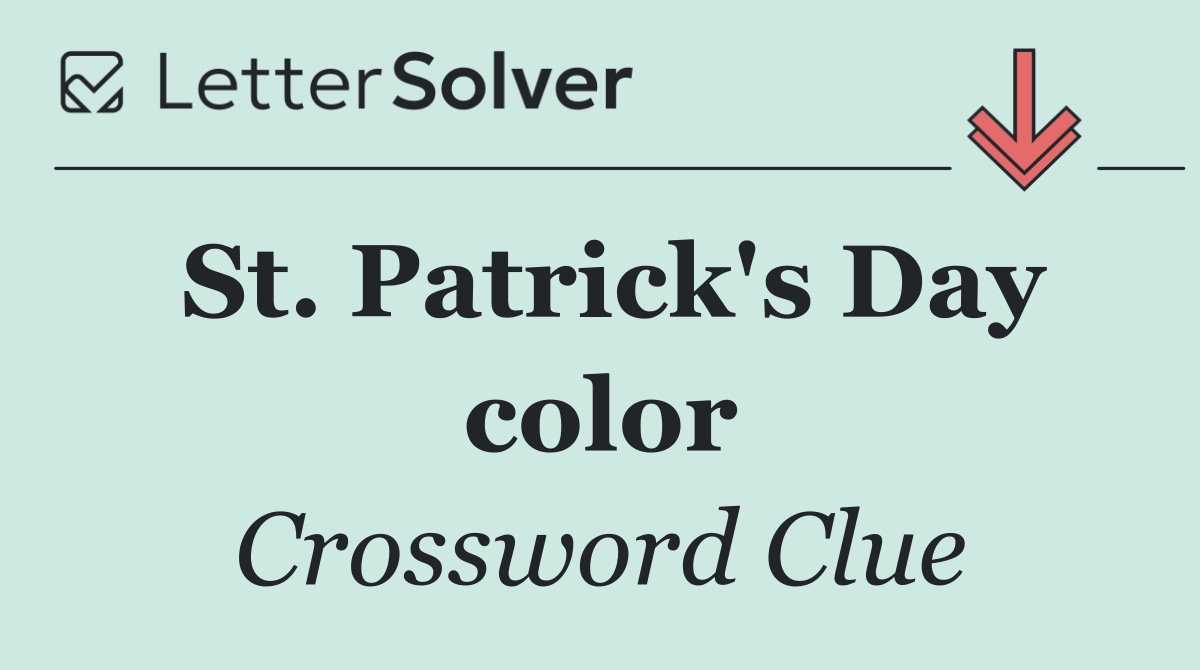 St. Patrick's Day color