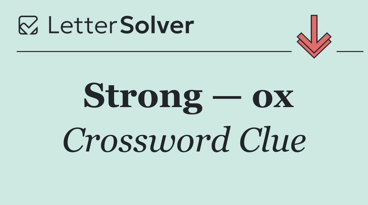 Strong — ox