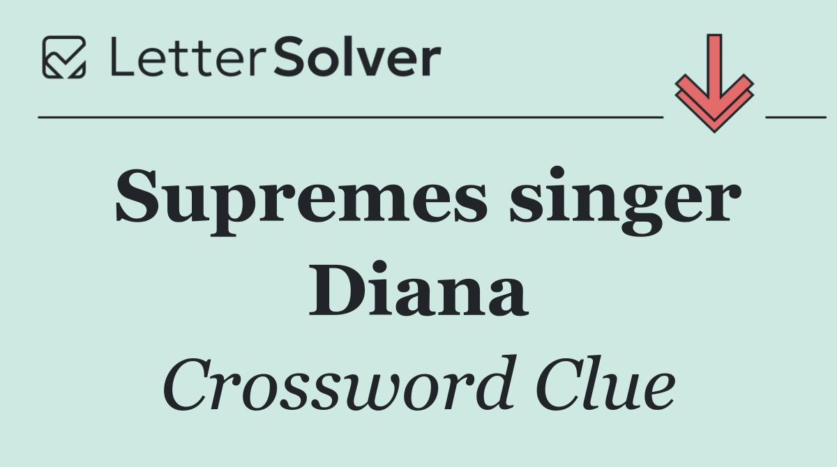 Supremes singer Diana
