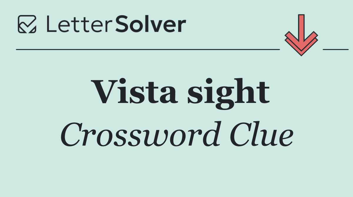 Vista sight