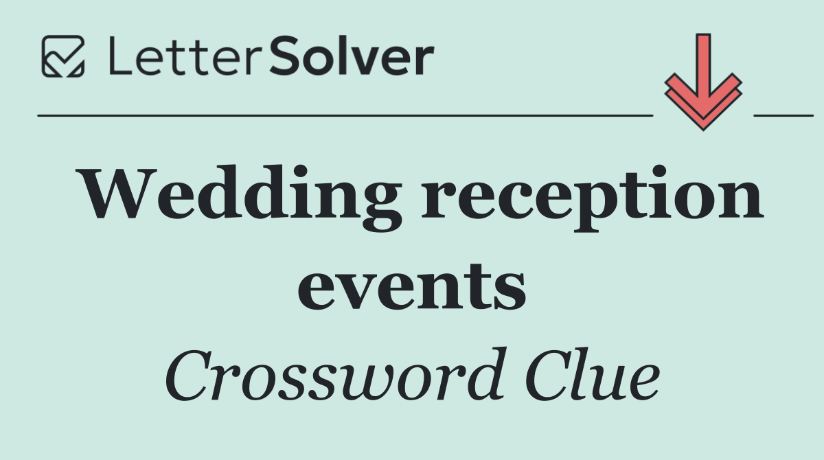 Wedding reception events