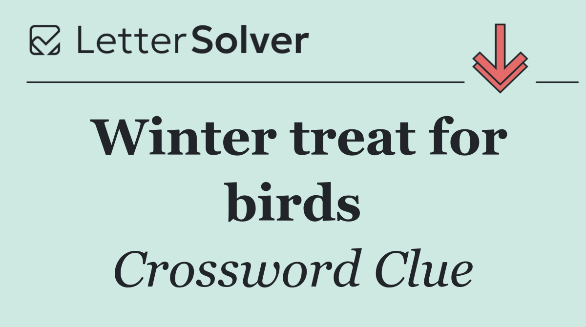 Winter treat for birds