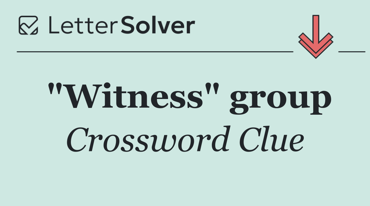 "Witness" group