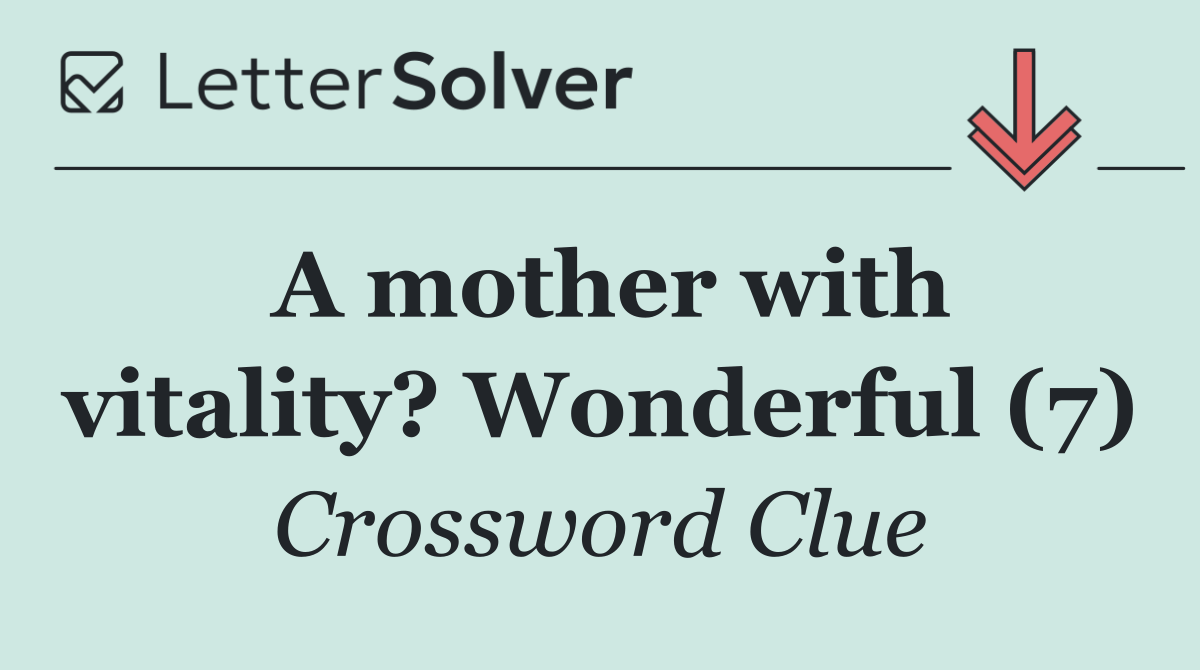 A mother with vitality? Wonderful (7)