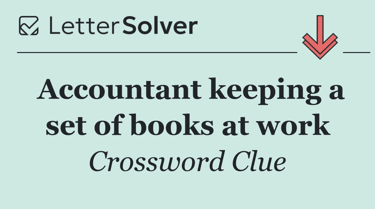 Accountant keeping a set of books at work