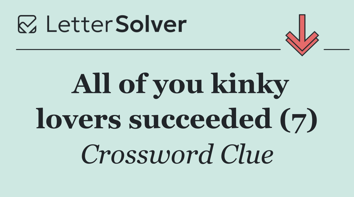 All of you kinky lovers succeeded (7)