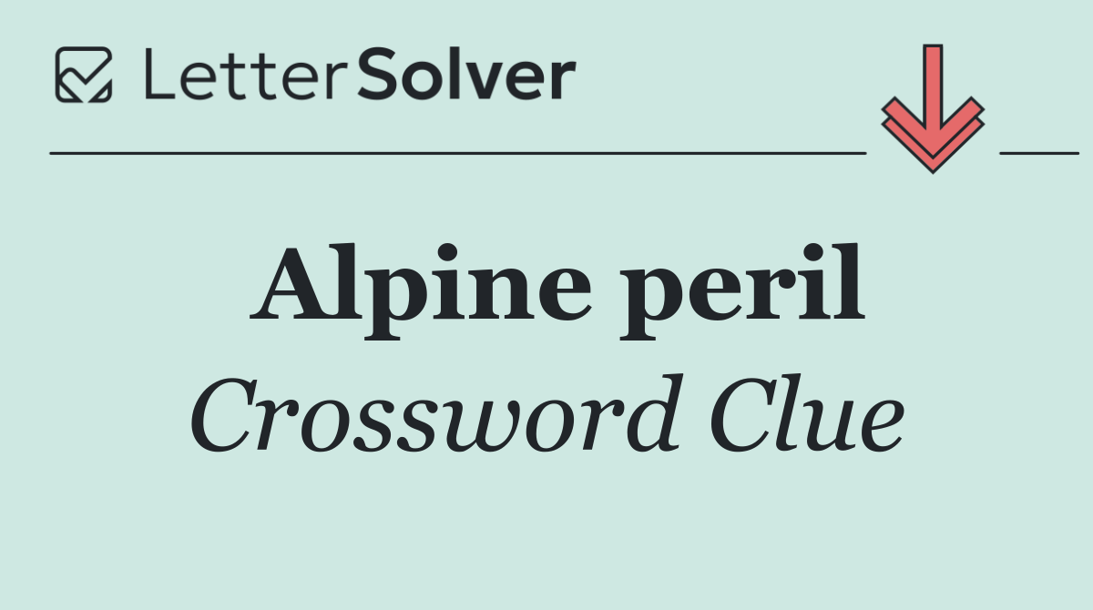 Alpine peril
