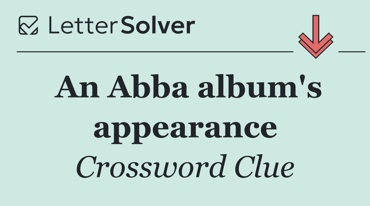 An Abba album's appearance