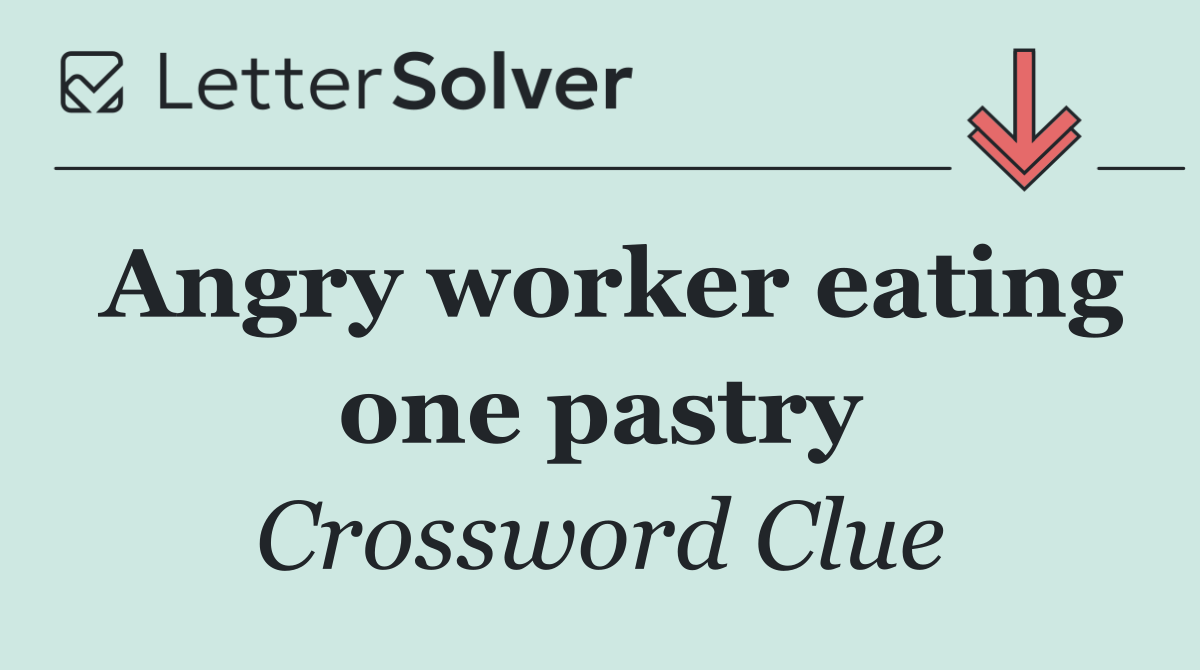 Angry worker eating one pastry