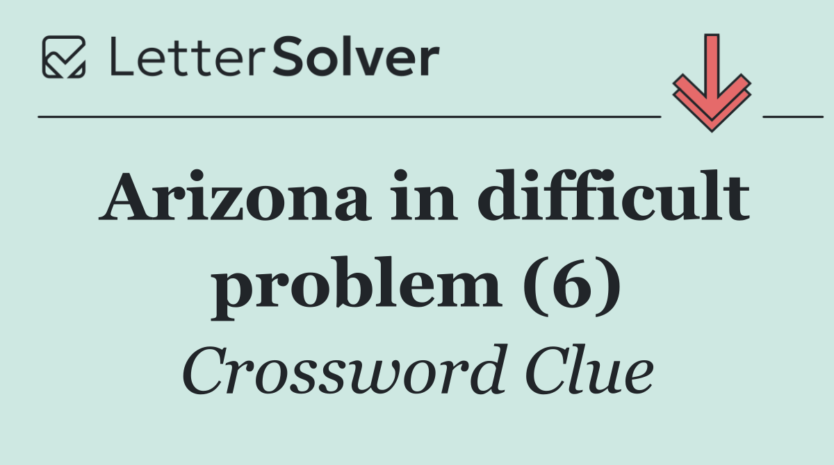 Arizona in difficult problem (6)