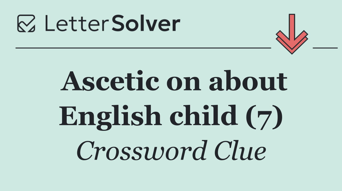 Ascetic on about English child (7)