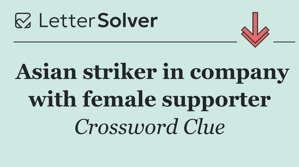 Asian striker in company with female supporter