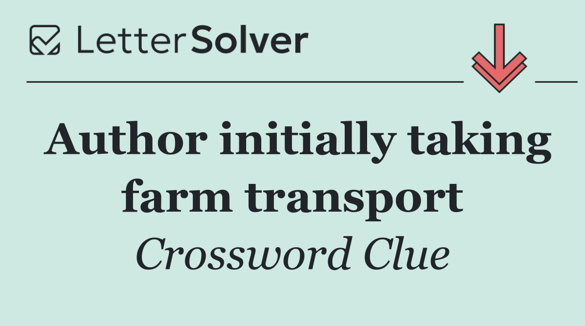 Author initially taking farm transport