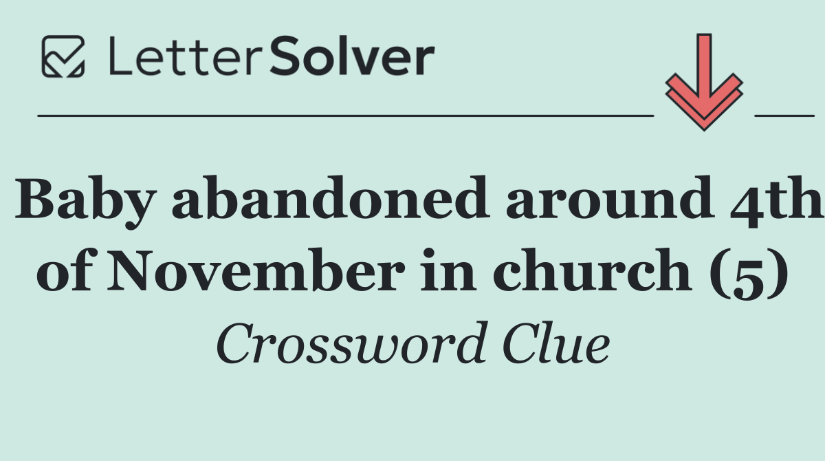 Baby abandoned around 4th of November in church (5)