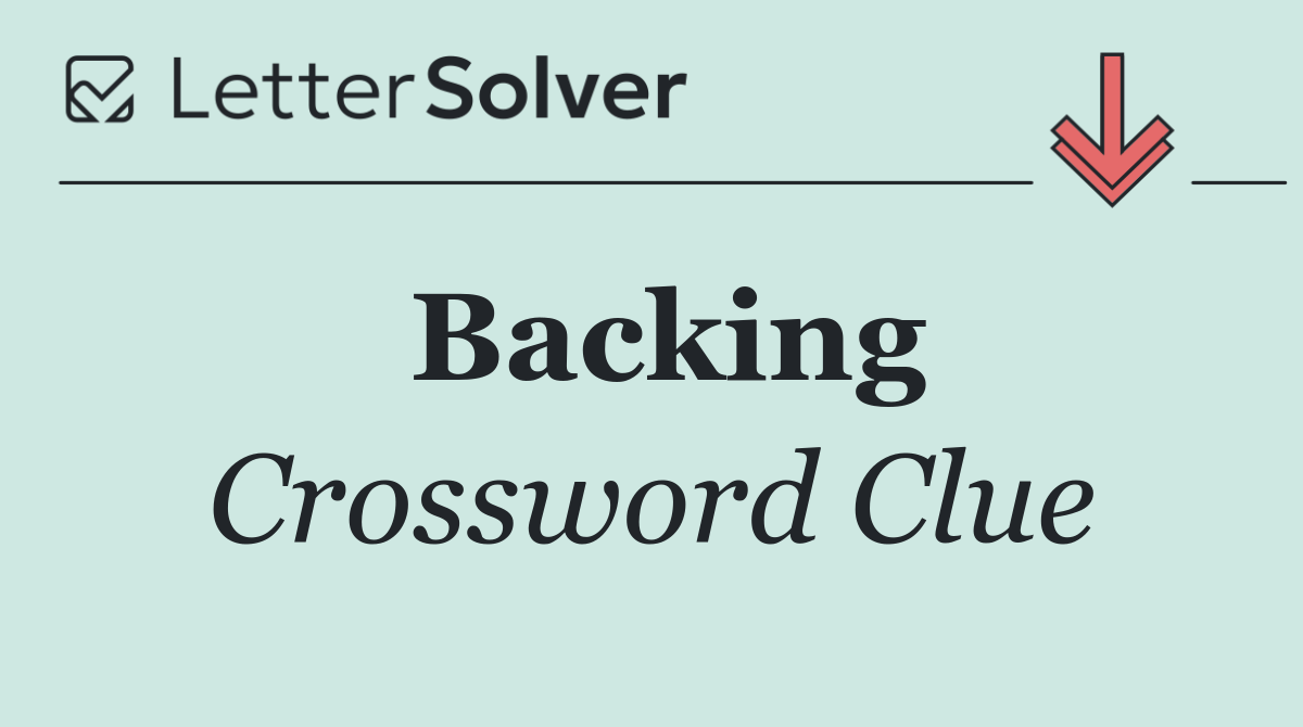 Backing
