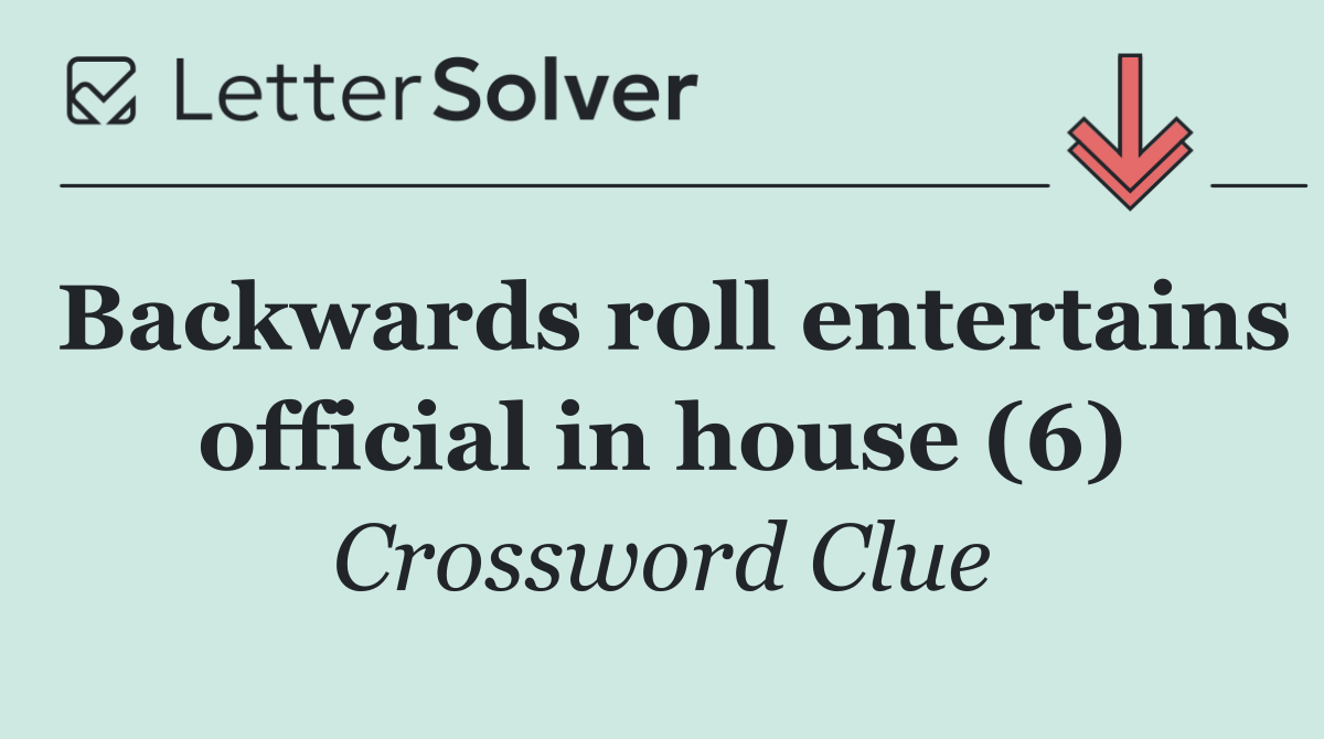 Backwards roll entertains official in house (6)