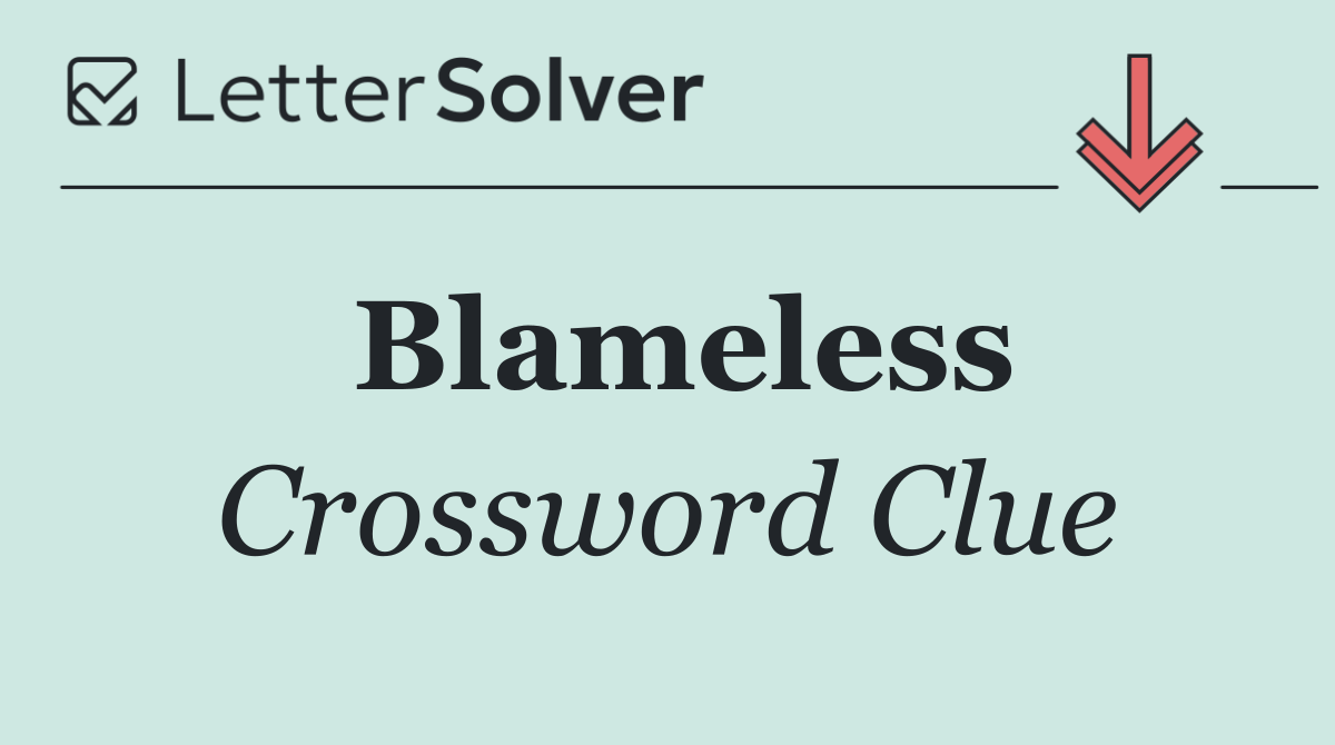 Blameless