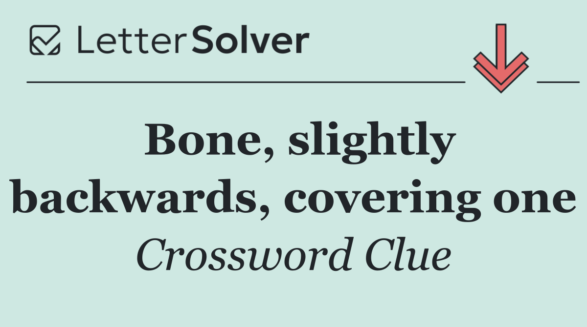 Bone, slightly backwards, covering one