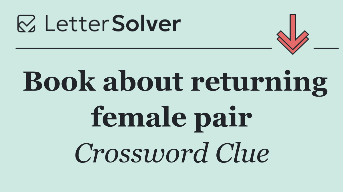 Book about returning female pair