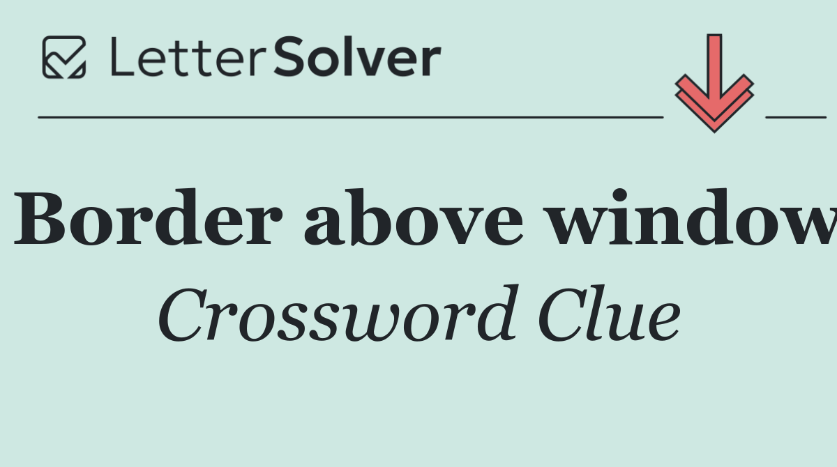 Border above window
