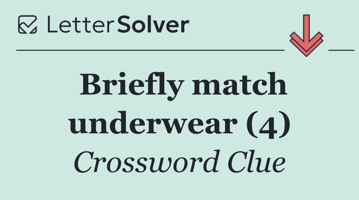 Briefly match underwear (4)