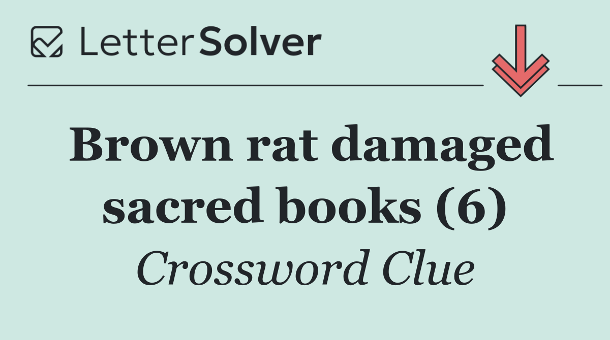 Brown rat damaged sacred books (6)
