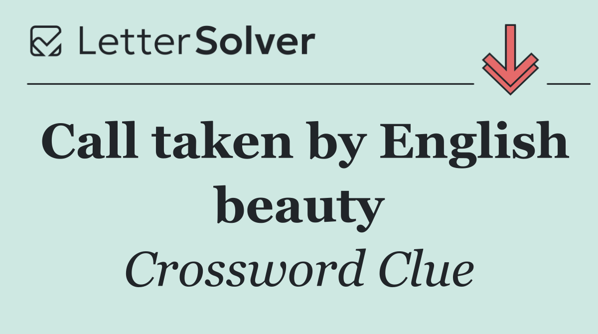 Call taken by English beauty
