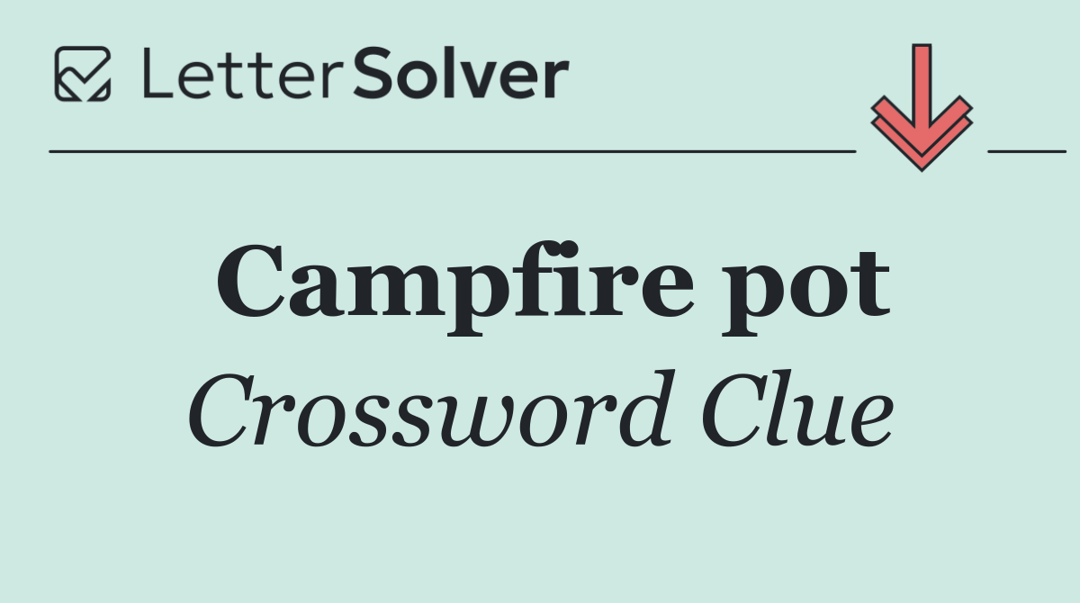 Campfire pot