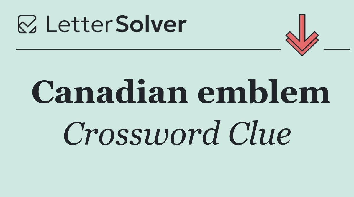 Canadian emblem