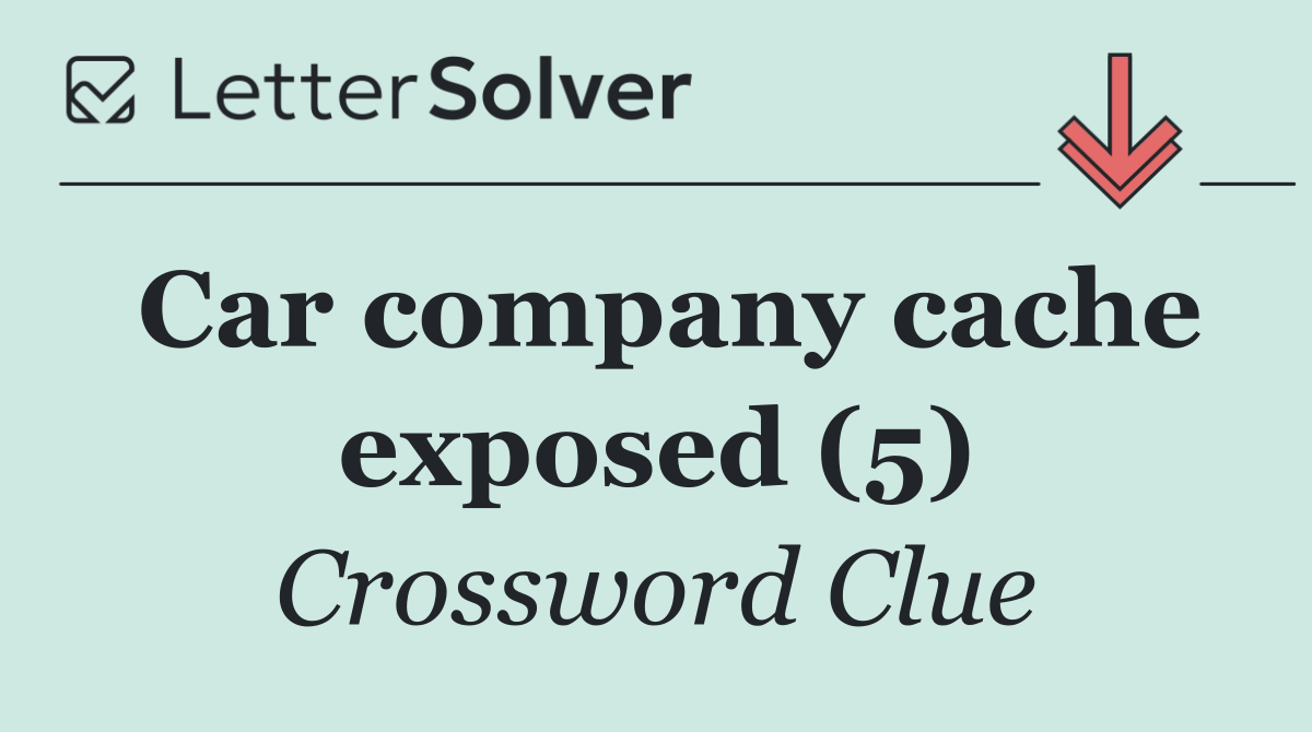Car company cache exposed (5)