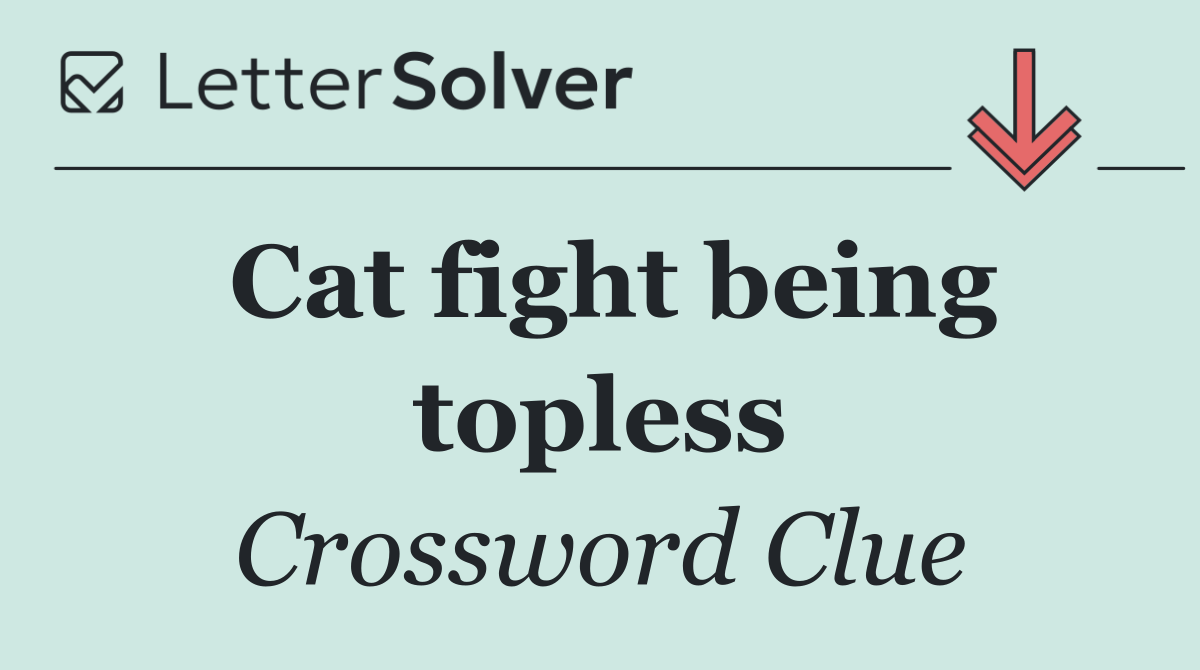 Cat fight being topless