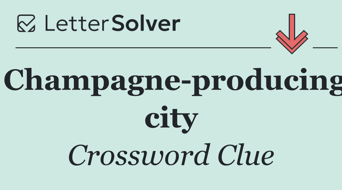 Champagne producing city