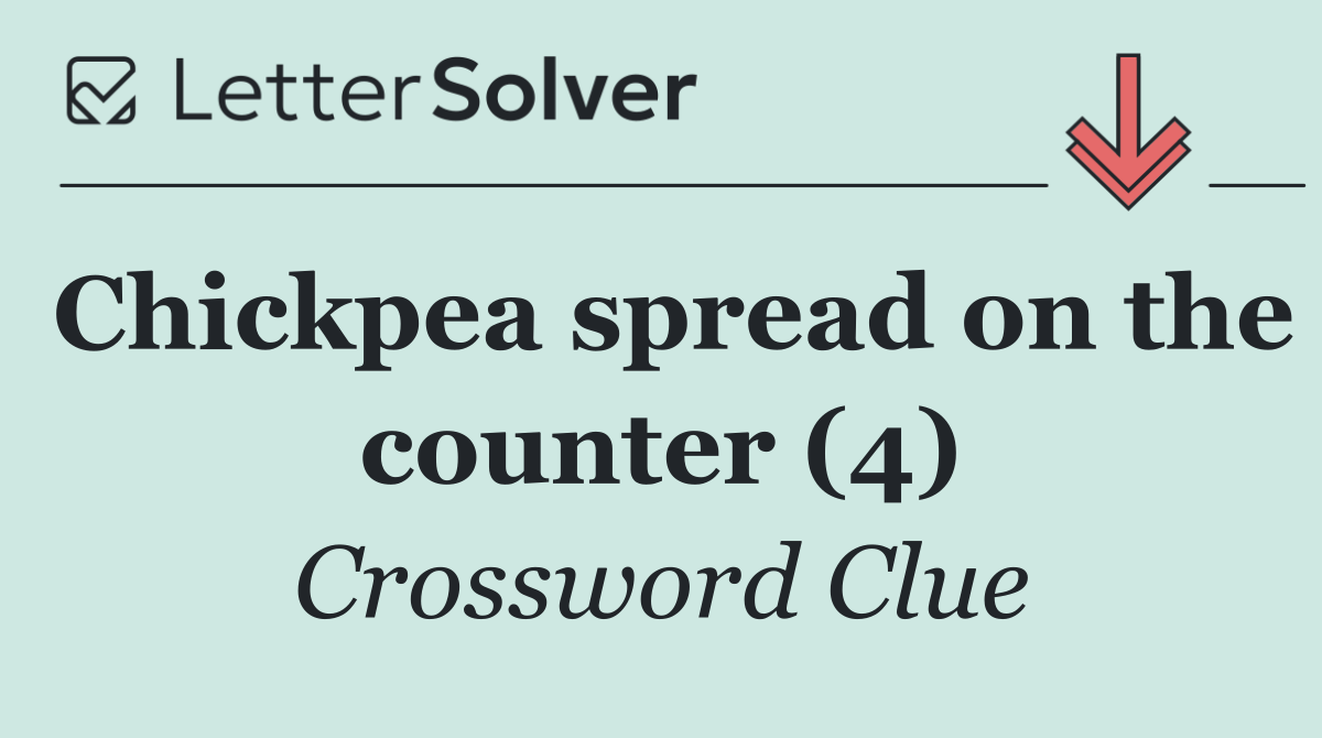 Chickpea spread on the counter (4)