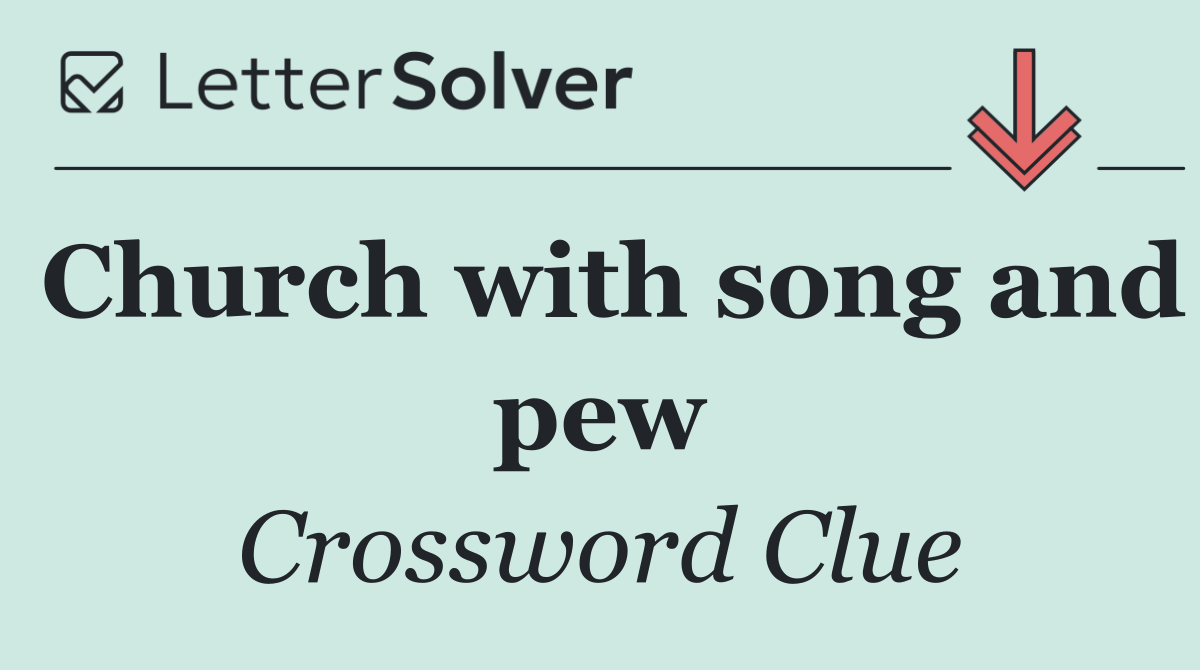 Church with song and pew