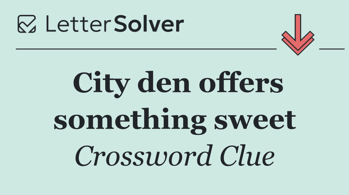 City den offers something sweet