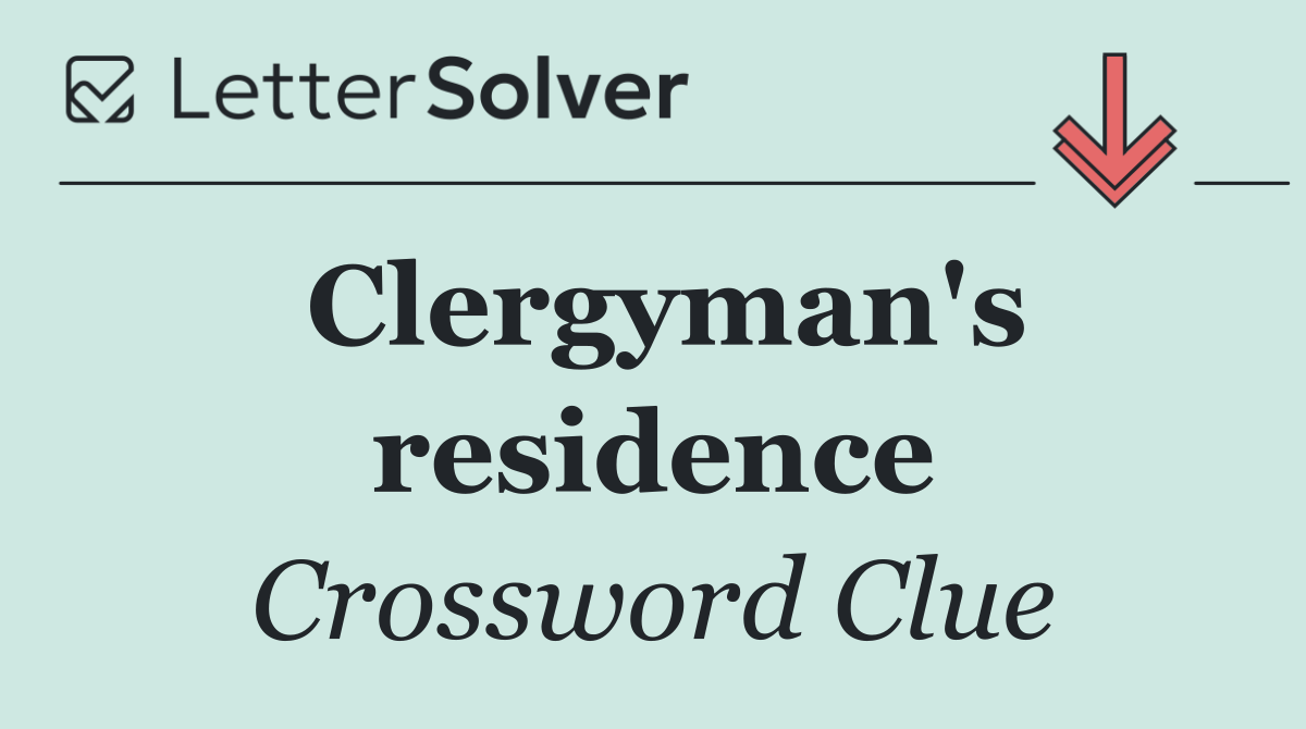 Clergyman's residence