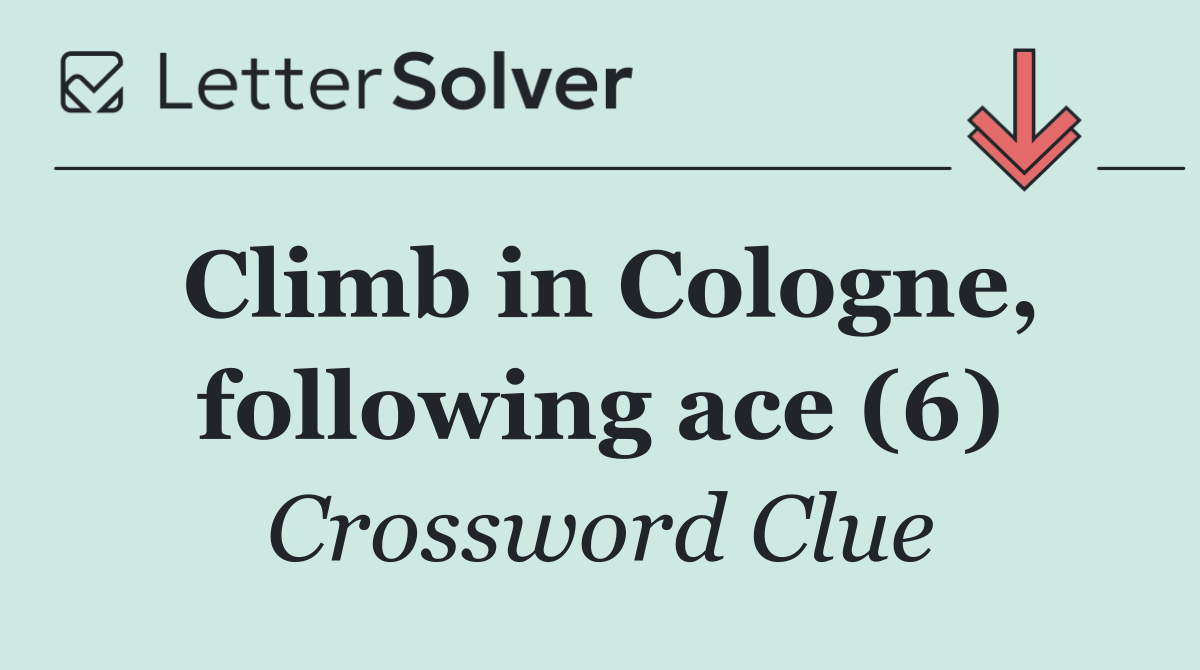 Climb in Cologne, following ace (6)