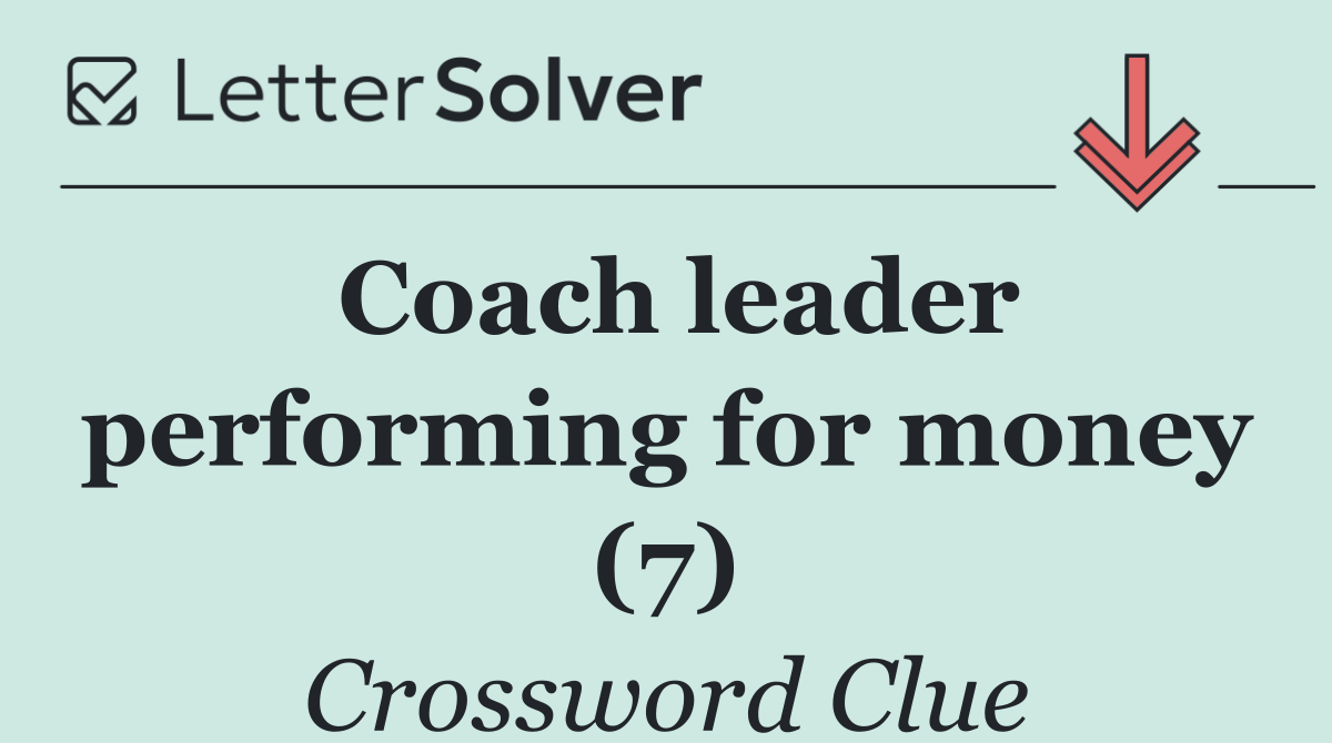 Coach leader performing for money (7)