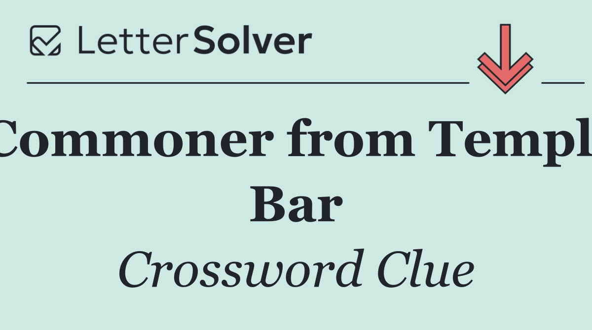 Commoner from Temple Bar