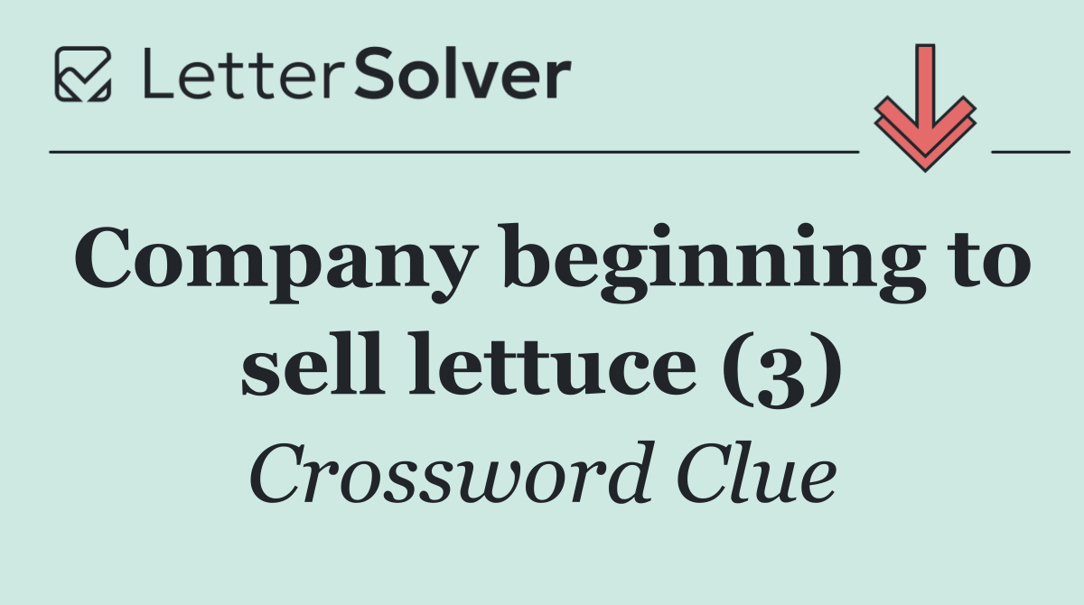 Company beginning to sell lettuce (3)