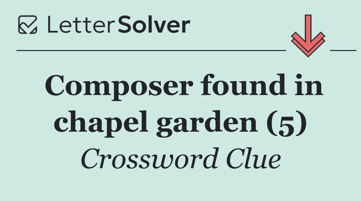 Composer found in chapel garden (5)