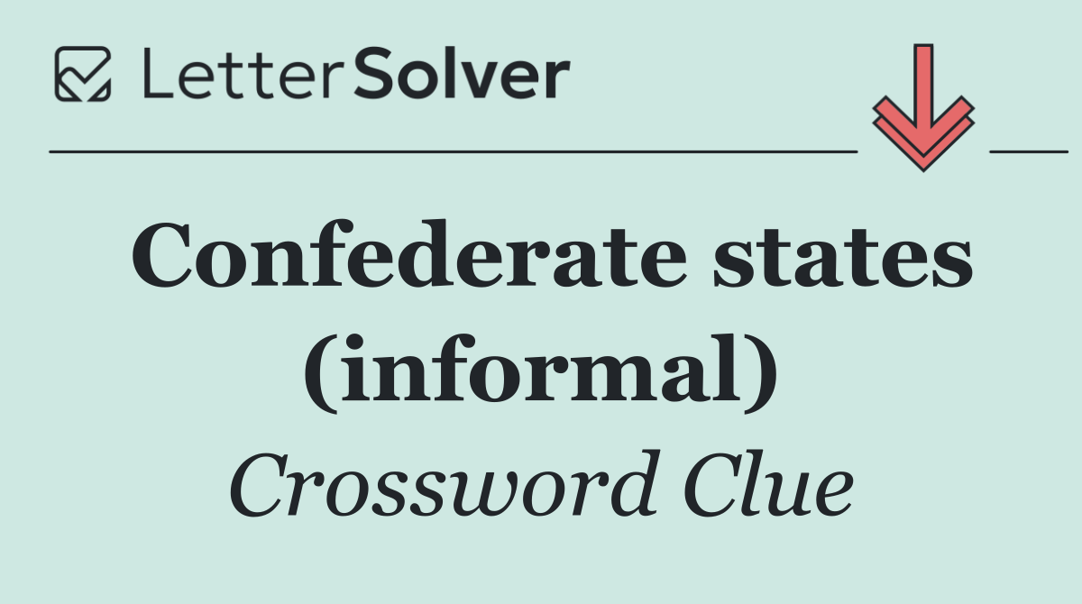 Confederate states (informal)