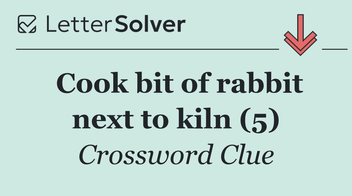 Cook bit of rabbit next to kiln (5)