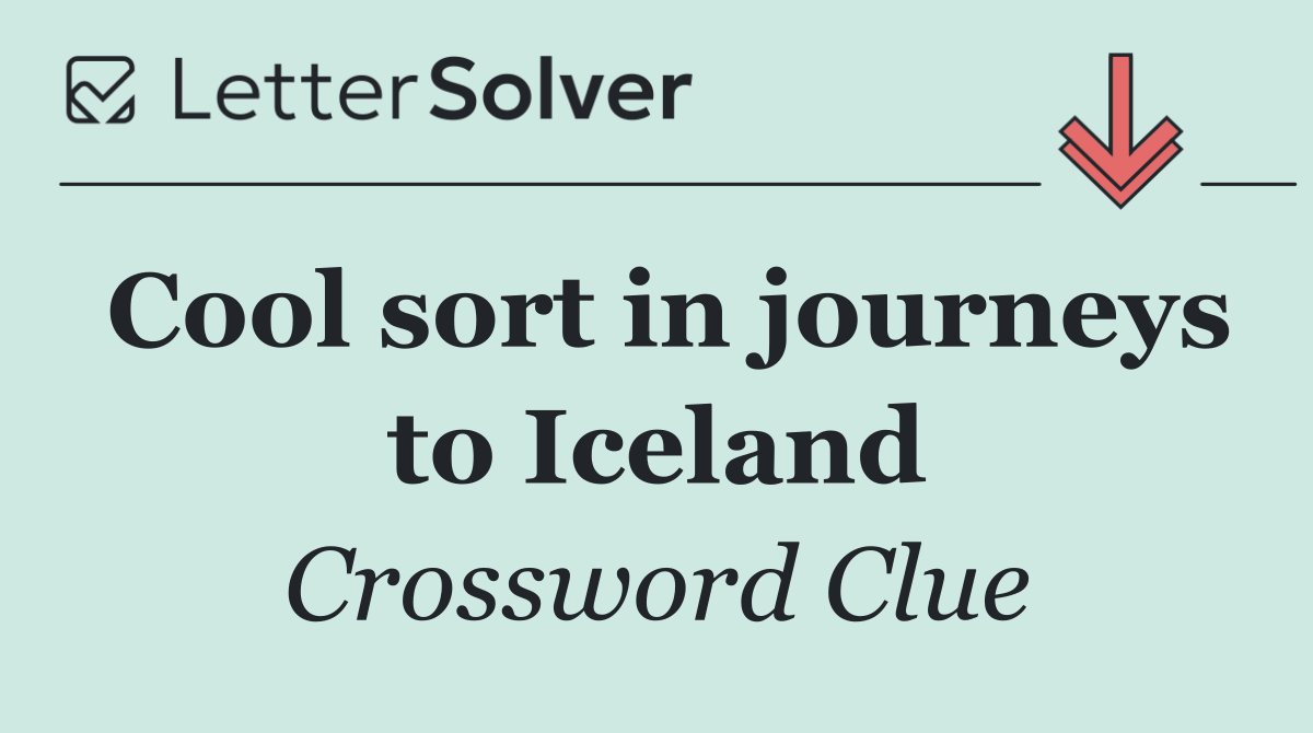 Cool sort in journeys to Iceland