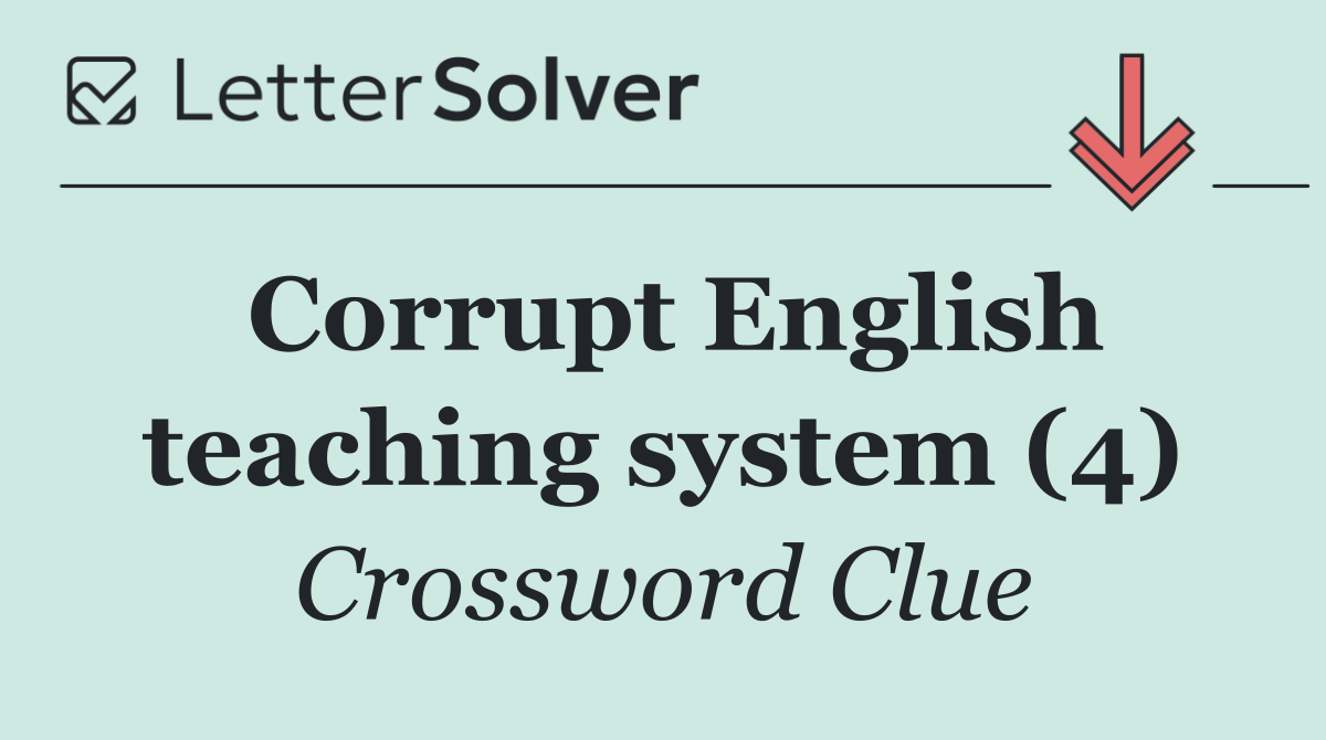 Corrupt English teaching system (4)
