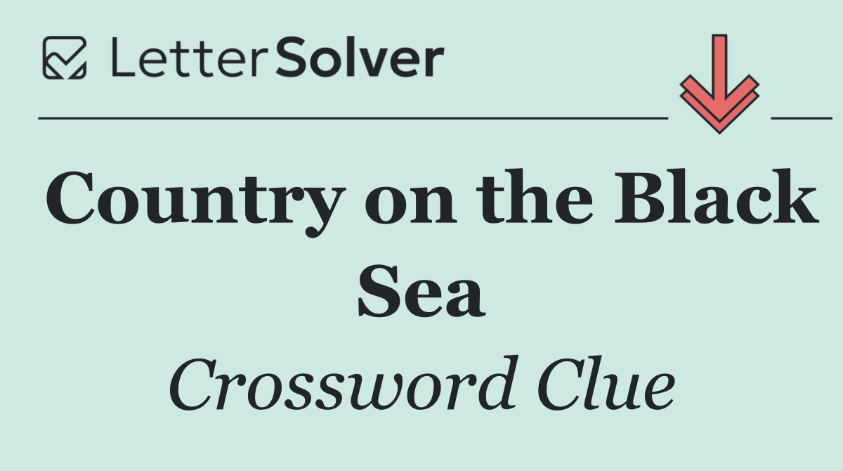 Country on the Black Sea