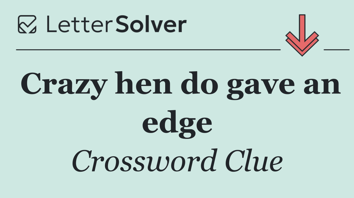 Crazy hen do gave an edge