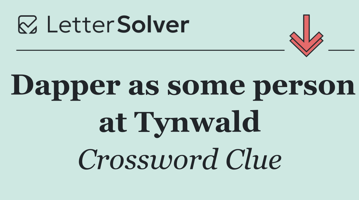 Dapper as some person at Tynwald